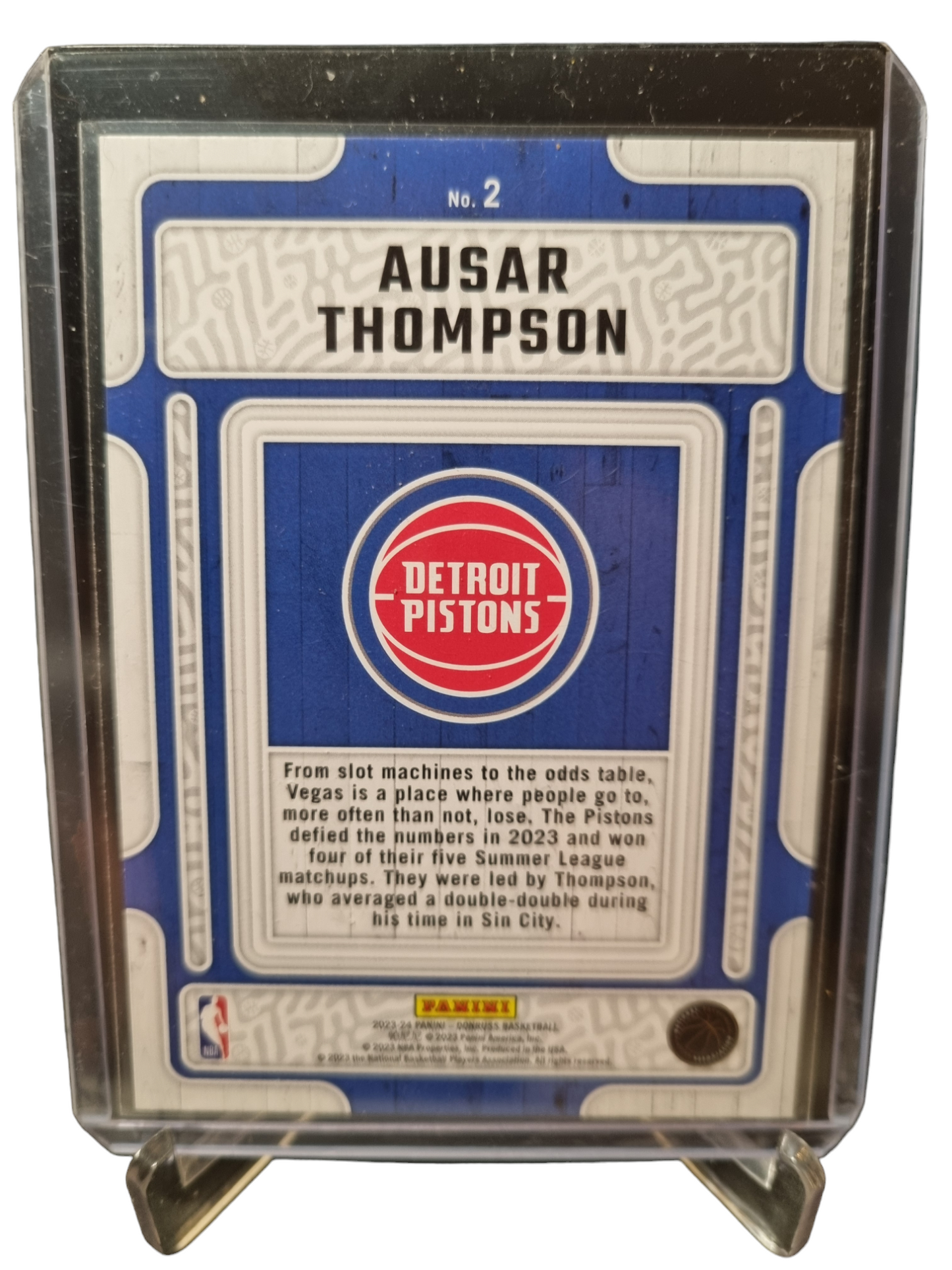 2023-24 Donruss #2 Ausar Thompson Rookie Card Hardwood Masters