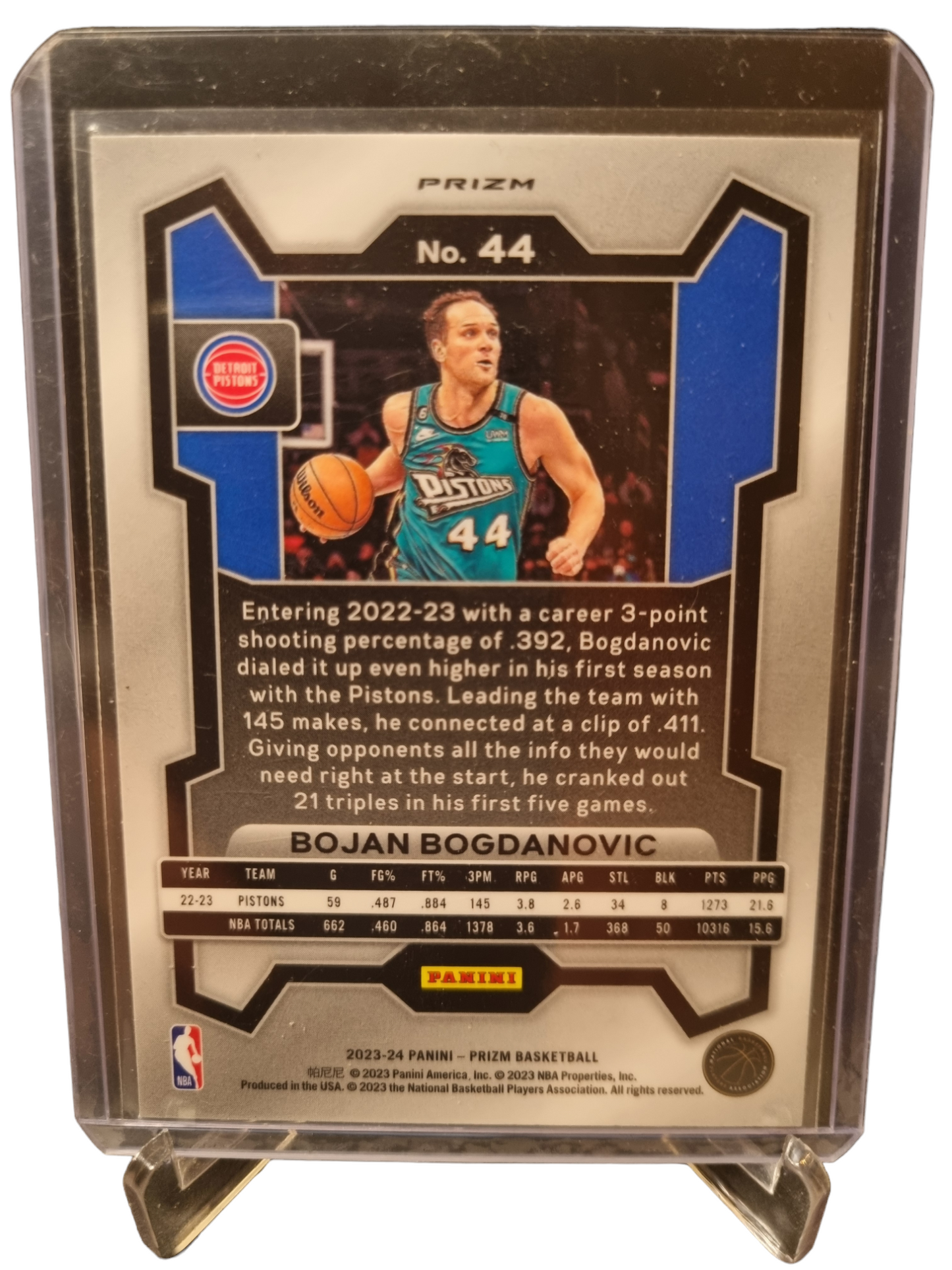 2023-24 Panini Prizm #44 Bojan Bogdanovic Silver Prizm