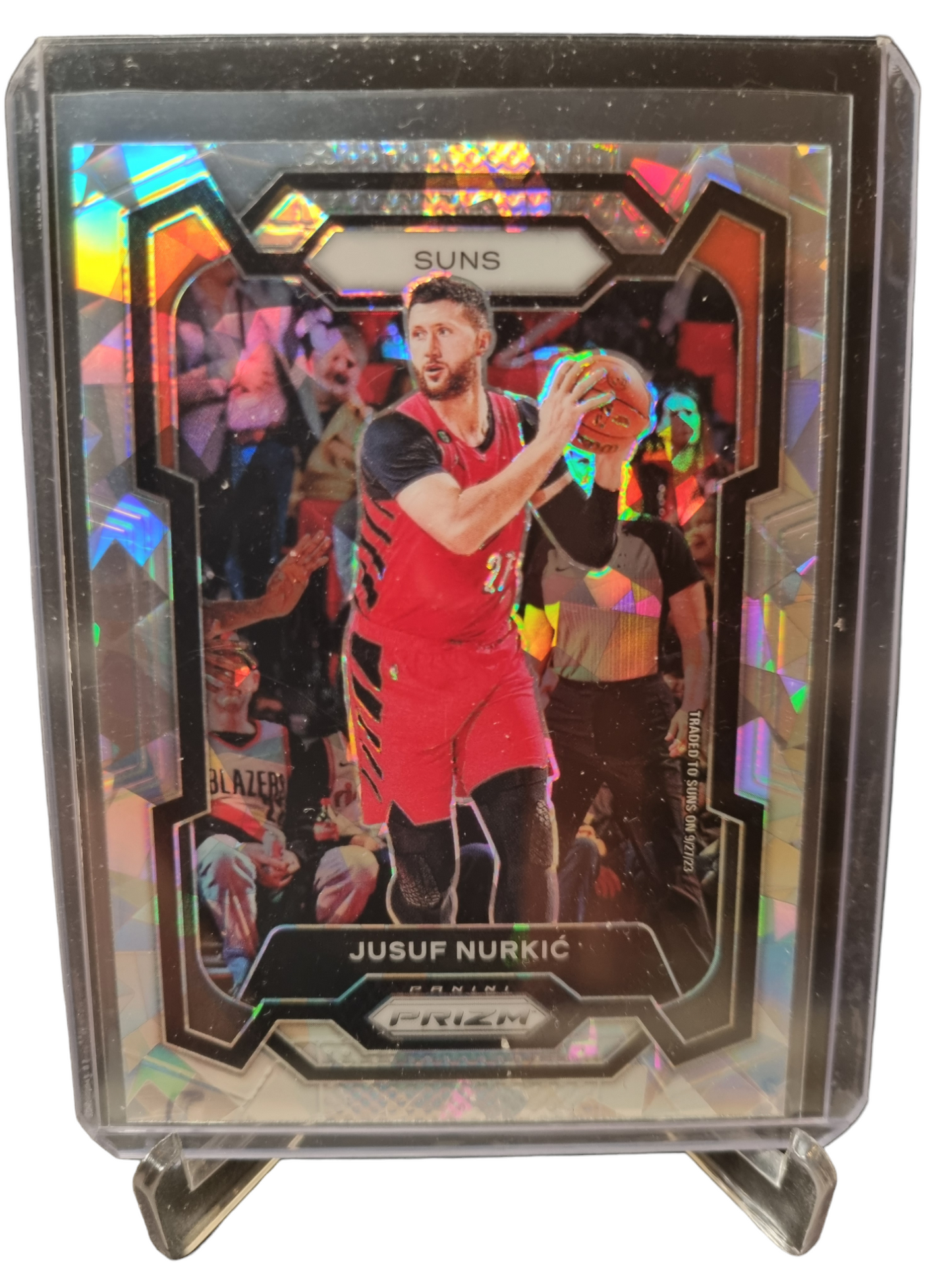 2023-24 Panini Prizm #277 Jusuf Nurkic Silver Cracked Ice Prizm