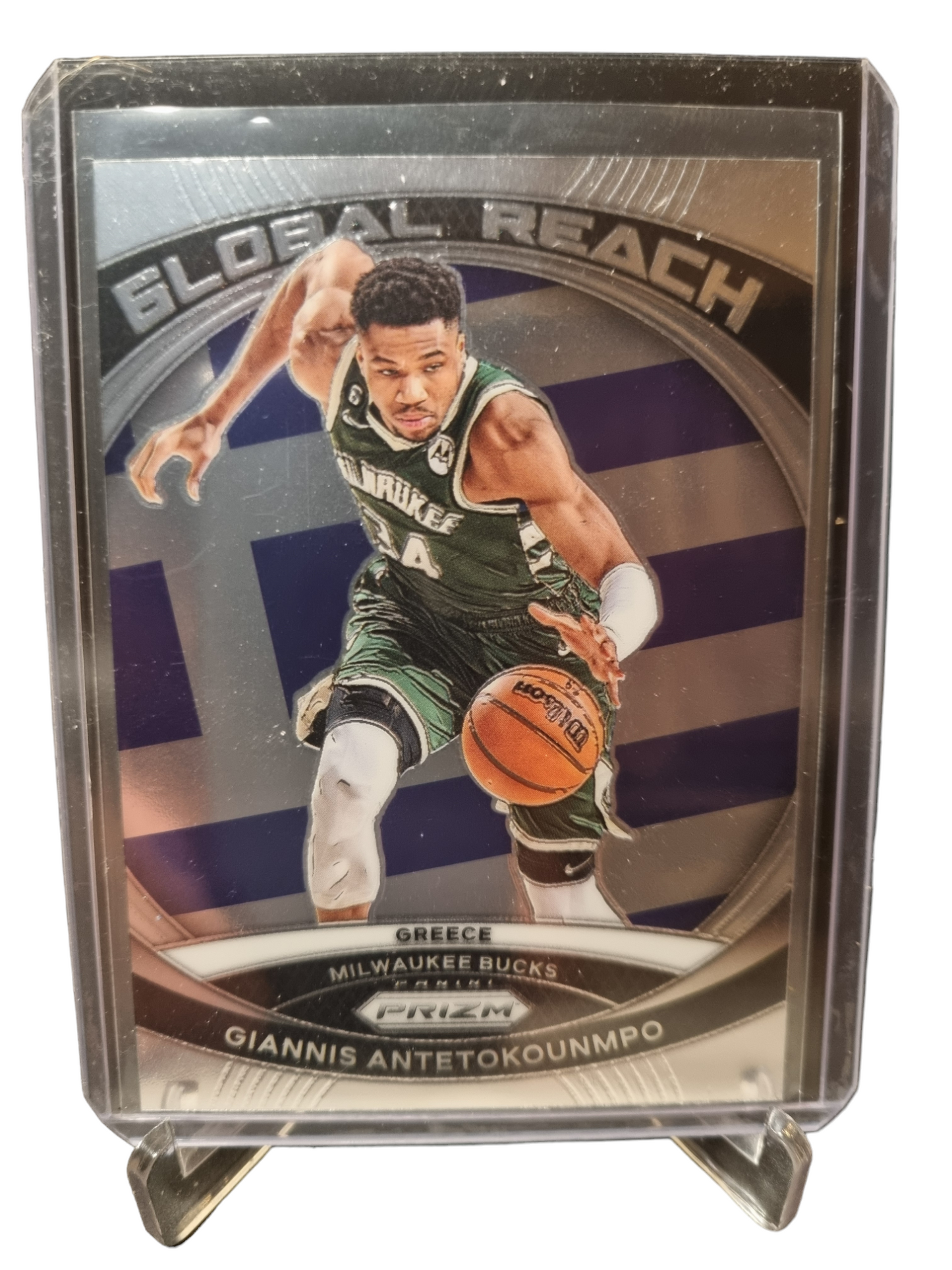 2023-24 Panini Prizm #4 Giannis Antetokounmpo Global Reach