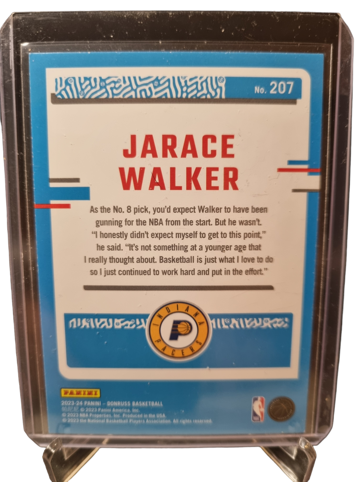 2023-24 Donruss Choice #207 Jarace Walker Rookie Card Rated Rookie