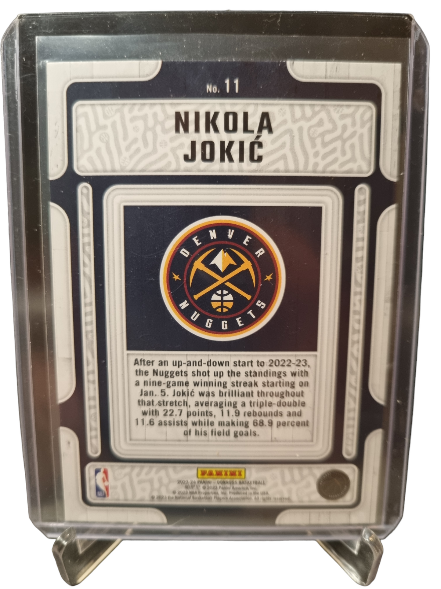 2023-24 Panini Donruss #11 Nikola Jokic Hardwood Masters