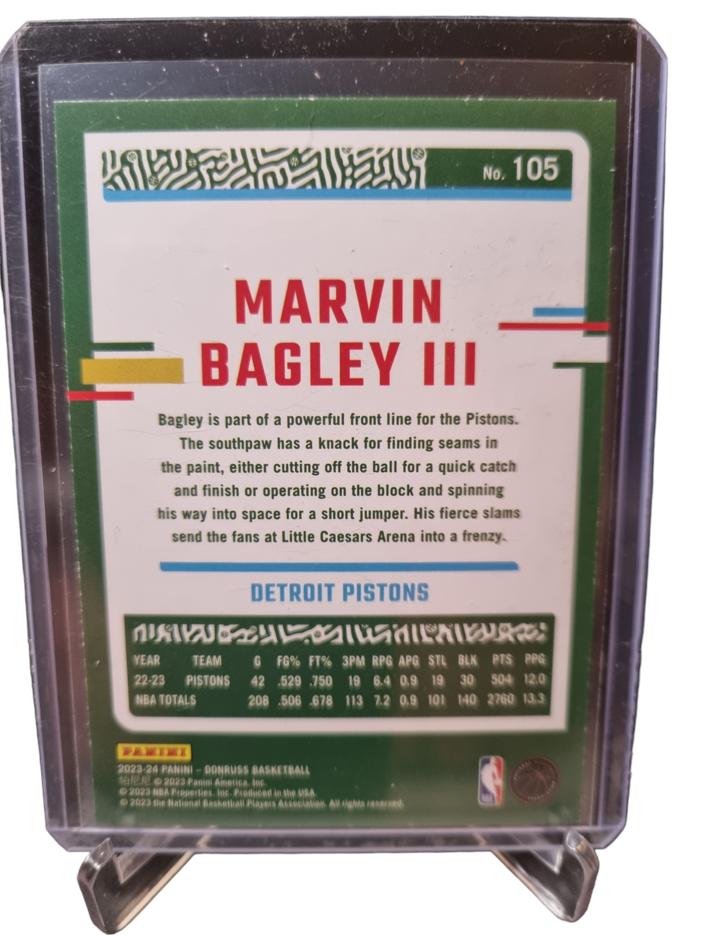 2022-23 Panini Donruss #105 Marvin Bagley III Red Laser 82/99