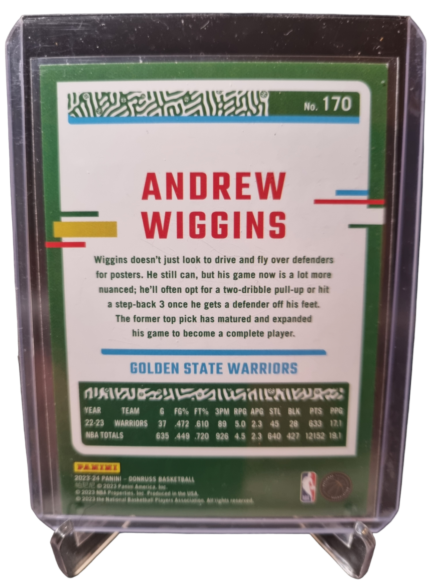 2023-24 Panini Donruss #170 Andrew Wiggins Press Proof