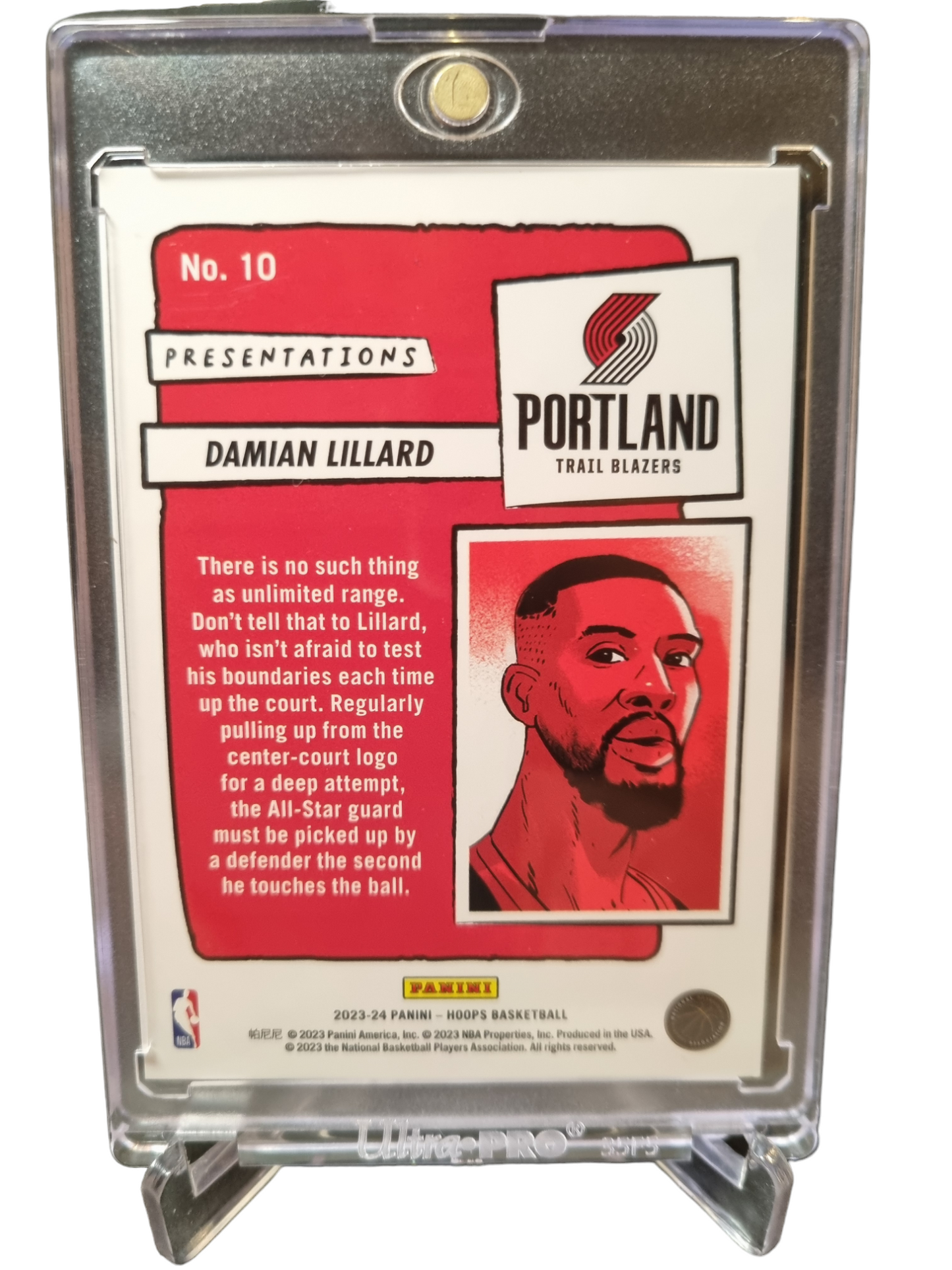 2023-24 Panini Hoops #10 Damian Lillard Presentations