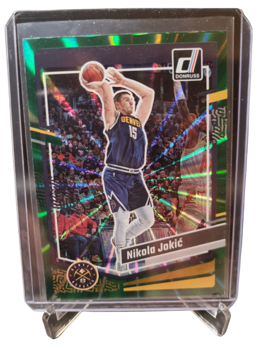 2023-24 Panini Donruss #58 Nikola Jokic Green Laser