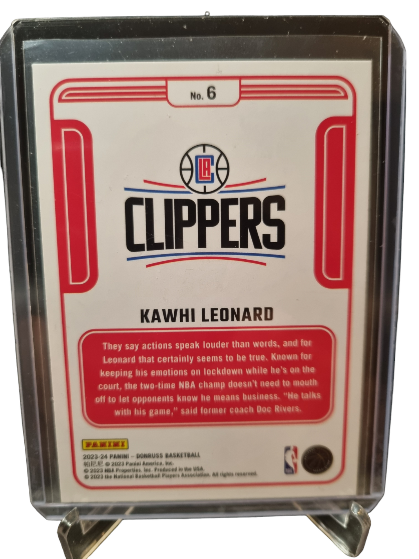 2023-24 Panini Donruss #6 Kawhi Leonard Complete Players