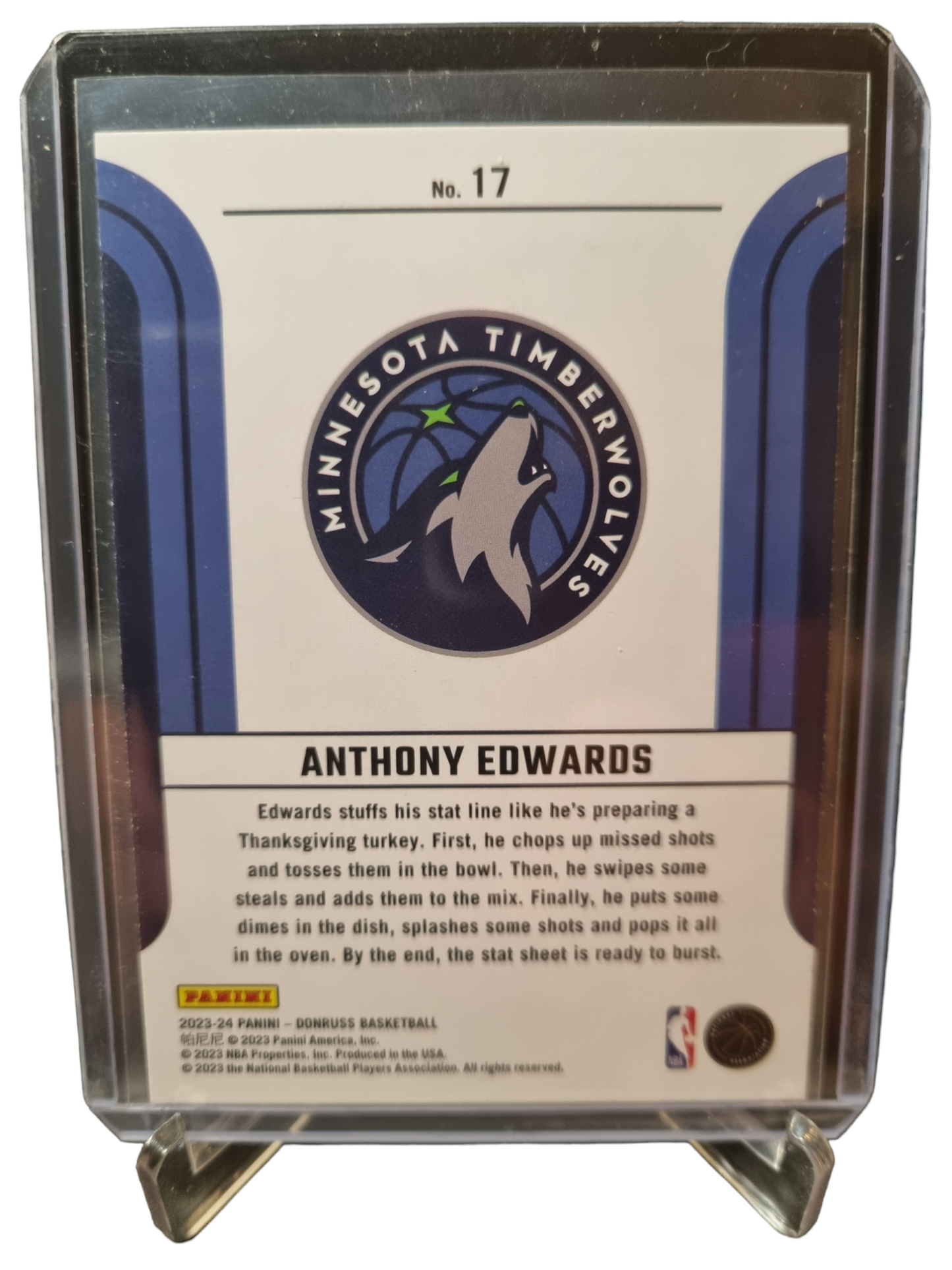 2023-24 Panini Donruss #17 Anthony Edwards Franchise Features