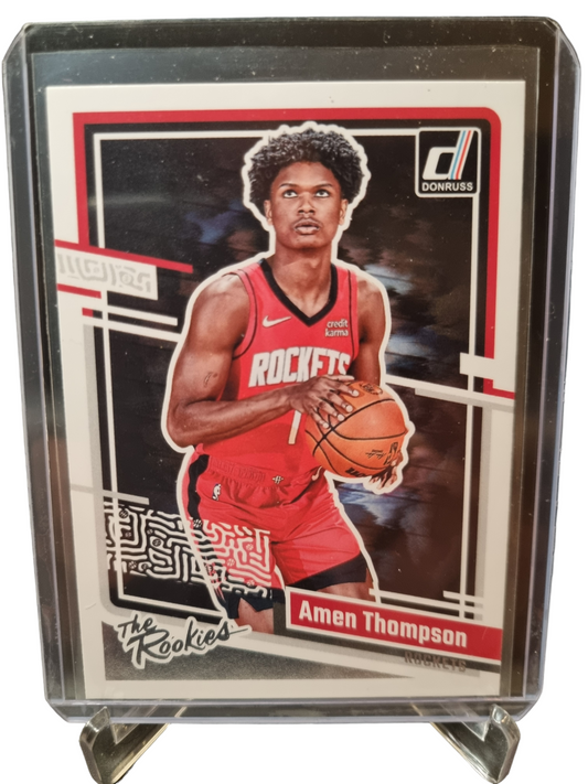 2023-24 Donruss #4 Amen Thompson Rookie Card The Rookies