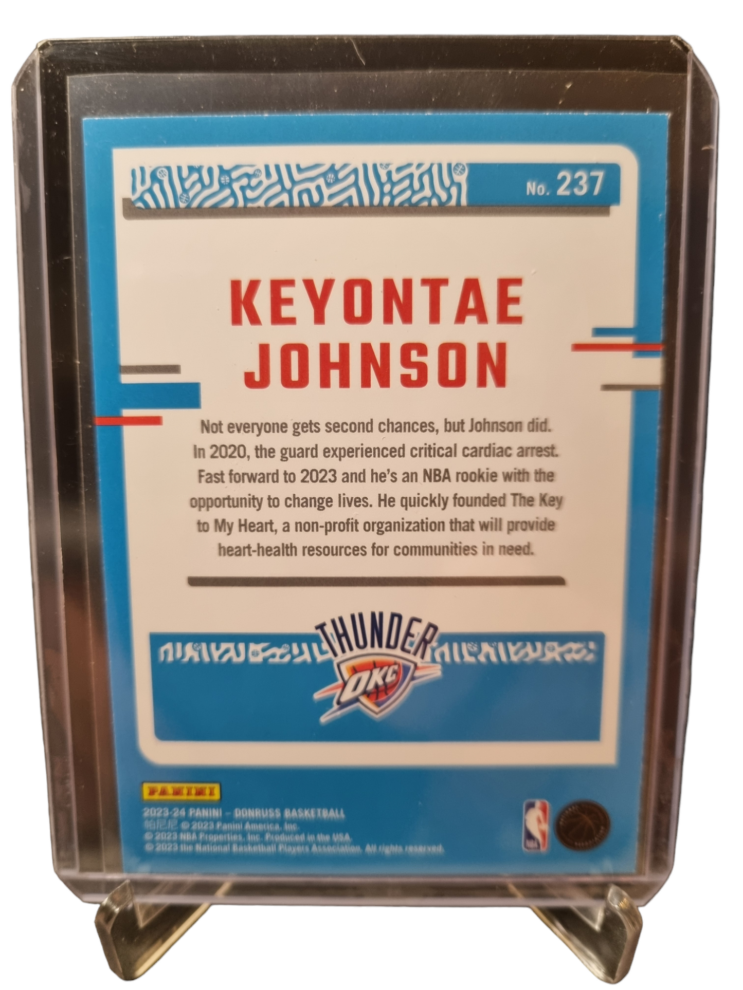 2023-24 Panini Donruss #237 Keyonte Johnson Rookie Card Rated Rookie Green Laser