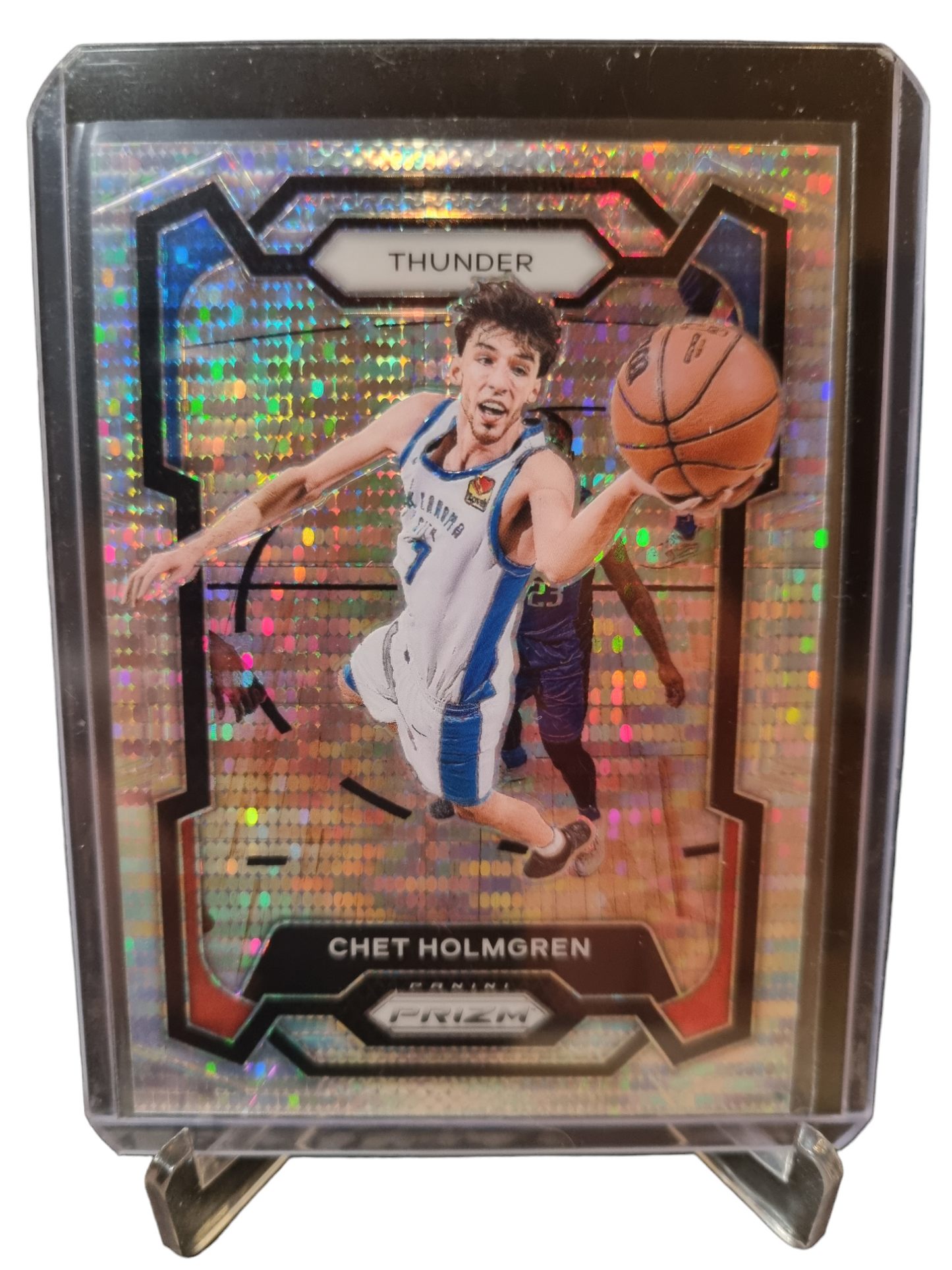 2023-24 Panini Prizm #115 Chet Holmgren Silver Pulsar Prizm