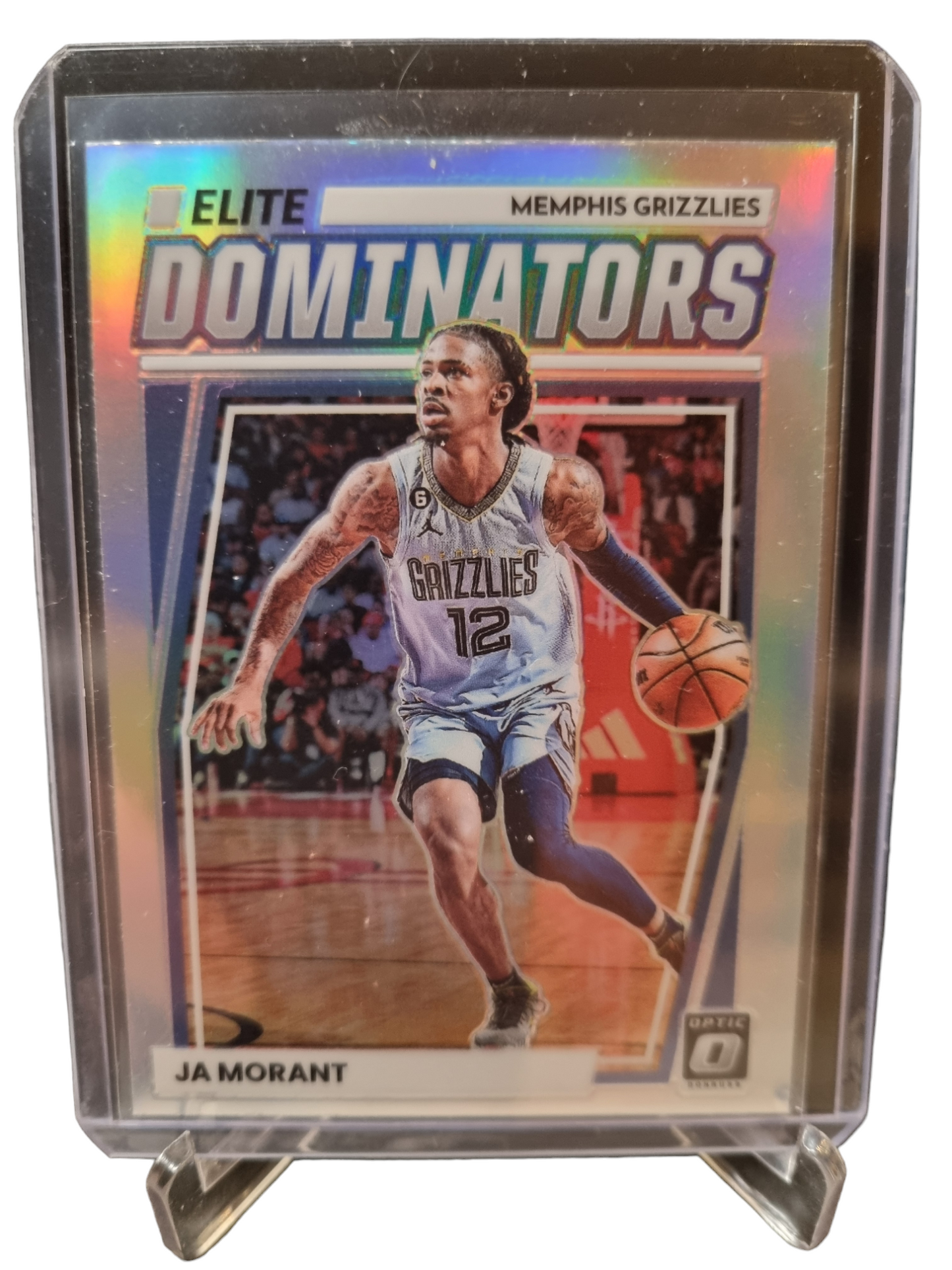 2022-23 Panini Donruss Optic #5 JA Morant Elite Dominators Silver Prizm