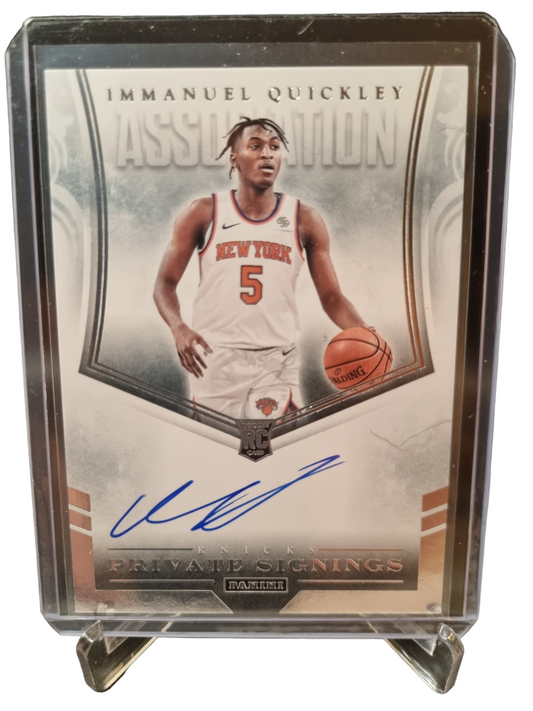 2021 Panini #PSA-IQU Immanuel Quickley Rookie Card Private Signings On Card Autograph