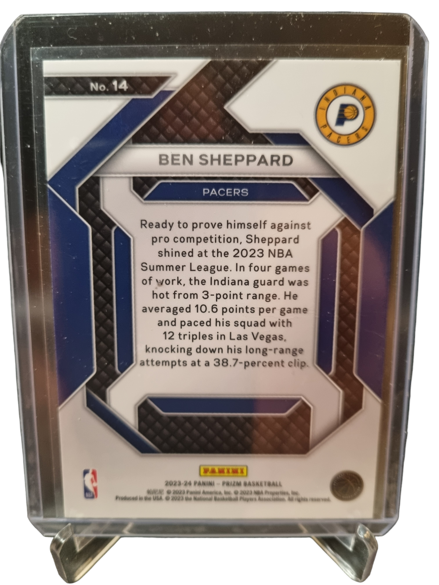 2023-24 Panini Prizm #14 Ben Sheppard Rookie Card Emergent