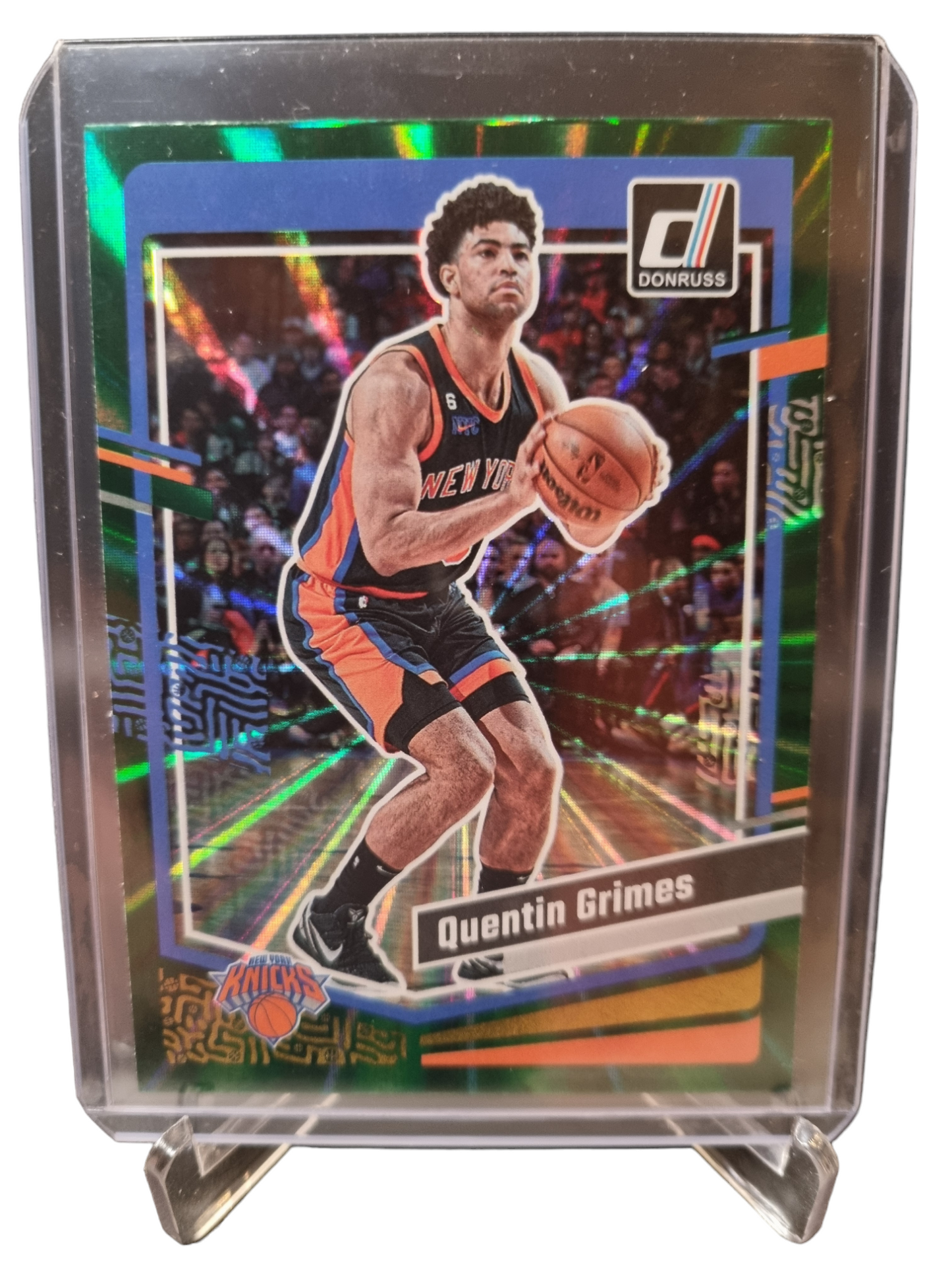 2023-24 Panini Donruss #100 Quentin Grimes Green Laser