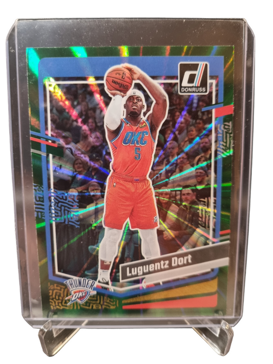 2023-24 Panini Donruss #85 Luguentz Dort Green Laser