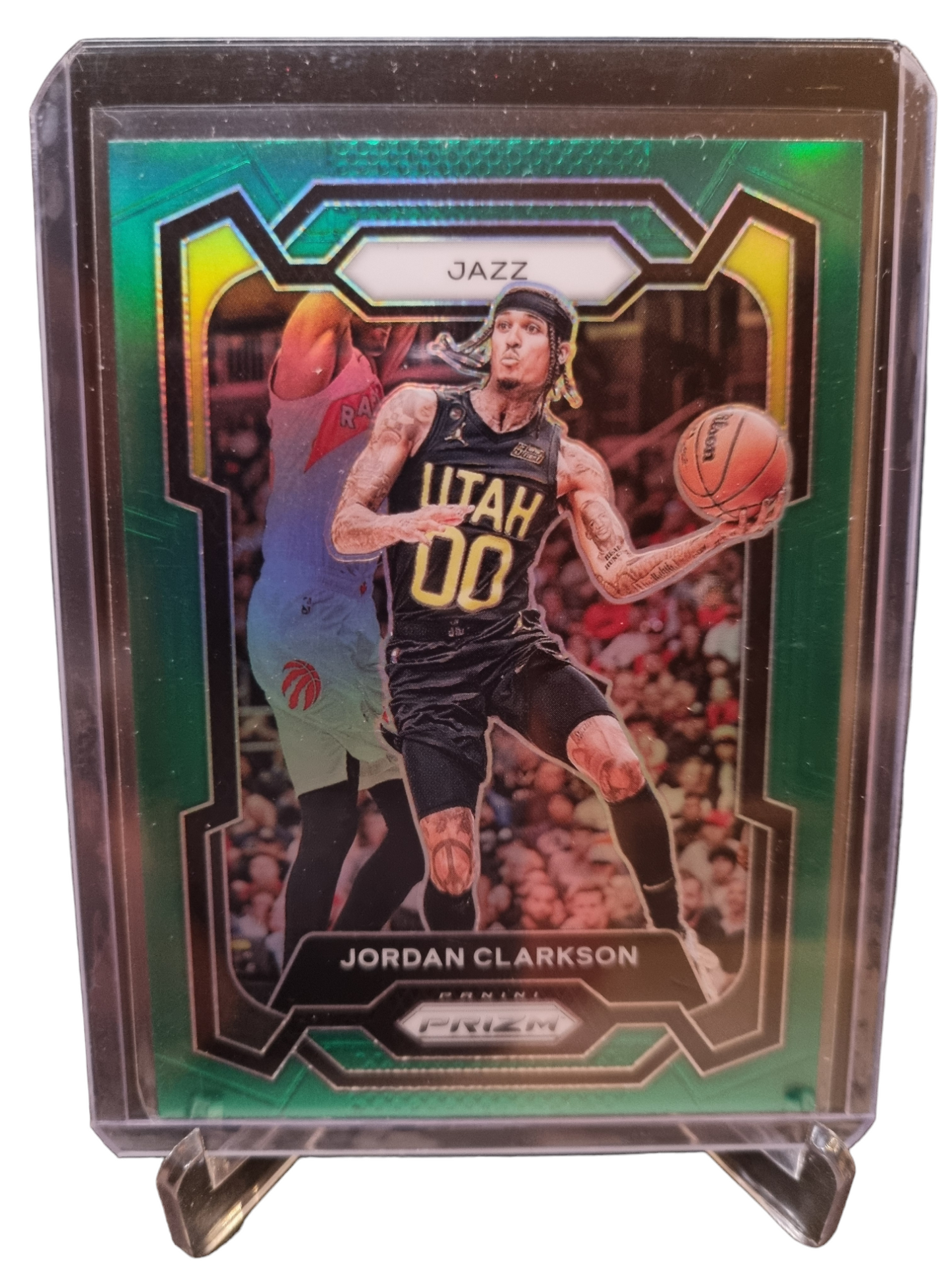 2023-24 Panini Prizm #65 Jordan Clarkson Green Prizm