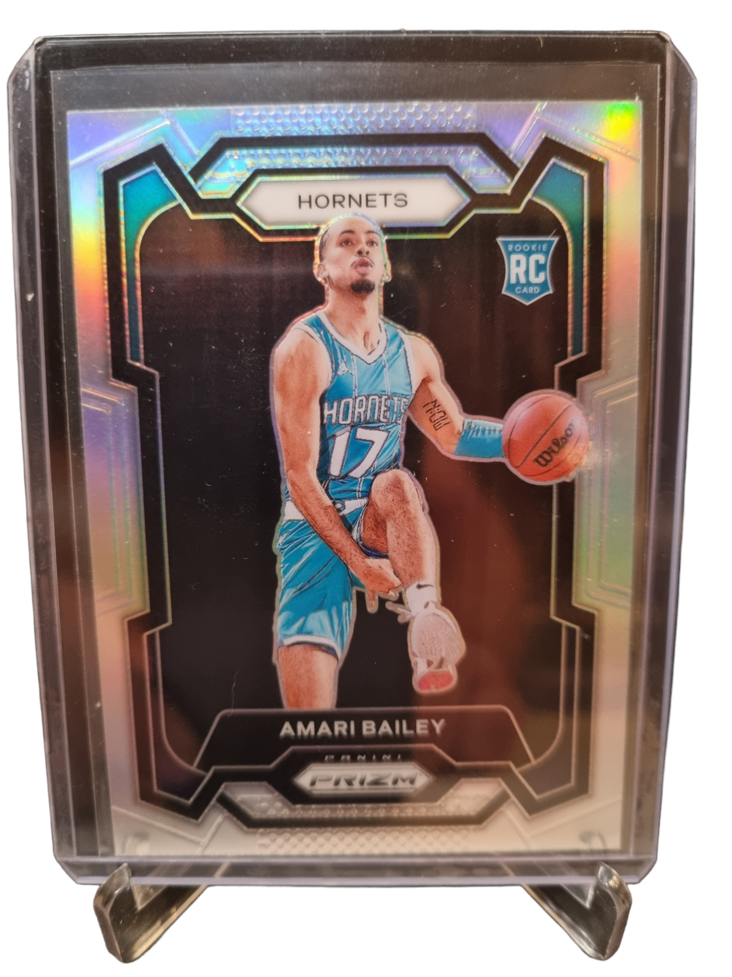 2023-24 Panini Prizm #162 Amari Bailey Rookie Card Silver Prizm