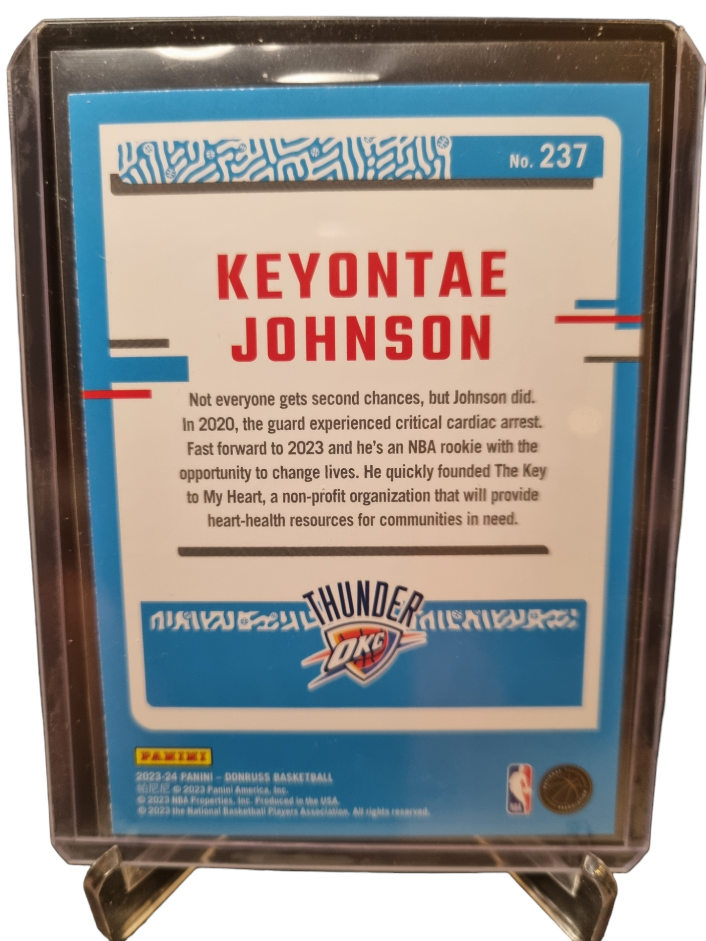 2023-24 Panini Donruss #237 Keyonte Johnson Rookie Card Rated Rookie