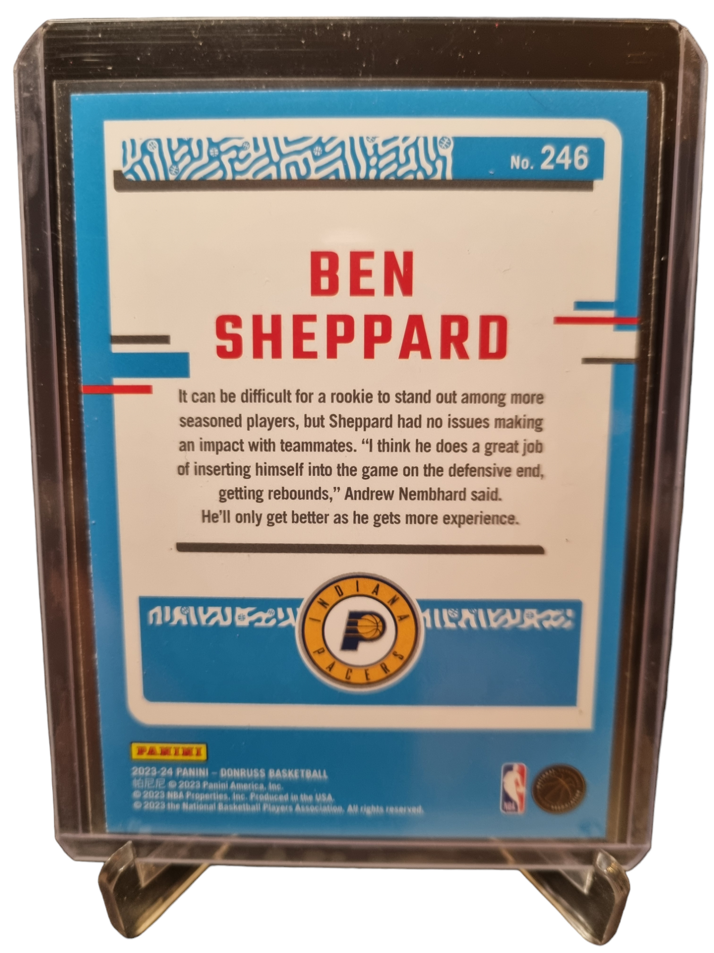 2023-24 Panini Donruss #246 Ben Sheppard Rookie Card Rated Rookie