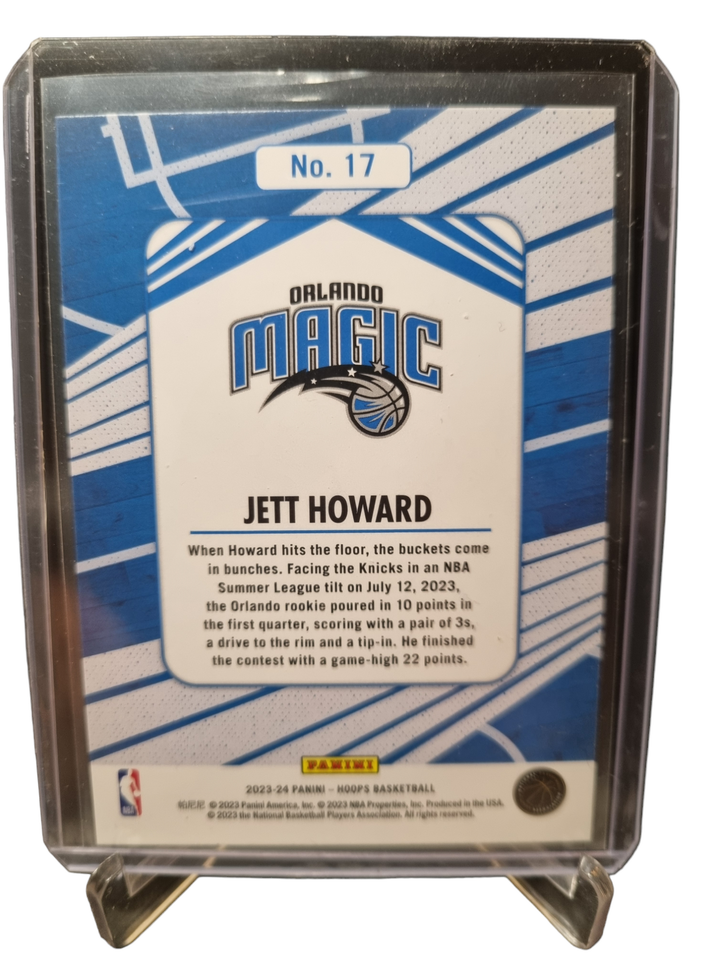 2023-24 Panini Hoops #17 Jett Howard Rookie Card We Got Next