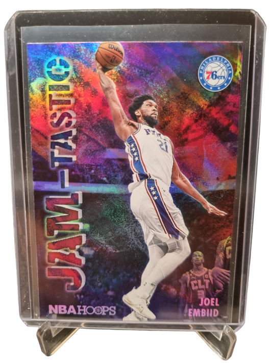 2023-24 Panini Hoops #10 Joel Embiid Jam-Tastic Holo