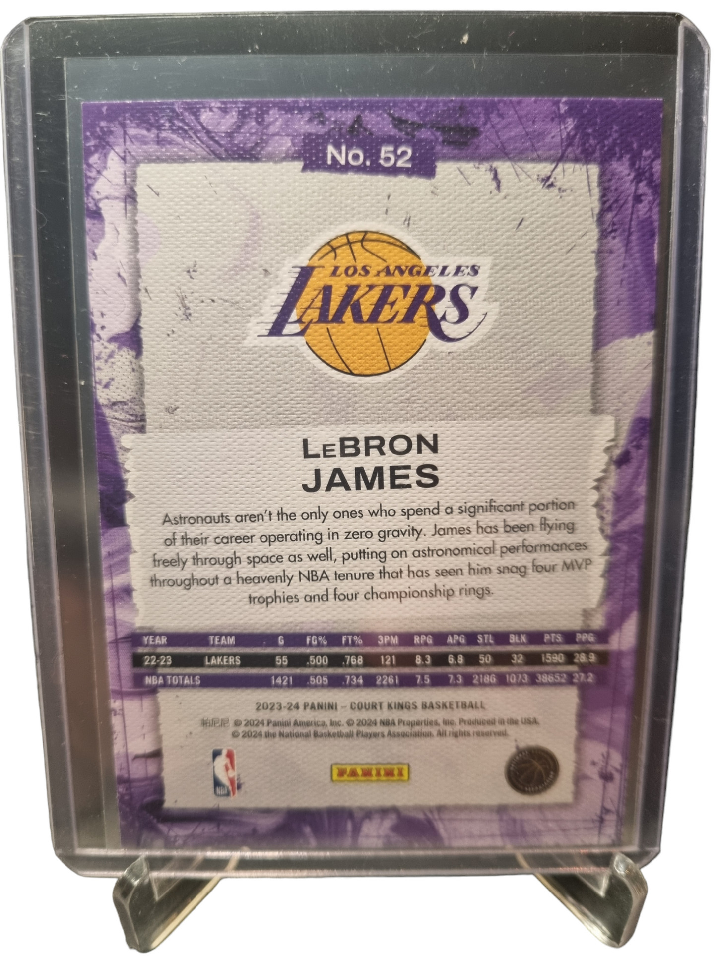 2023-24 Panini Court Kings #52 Lebron James