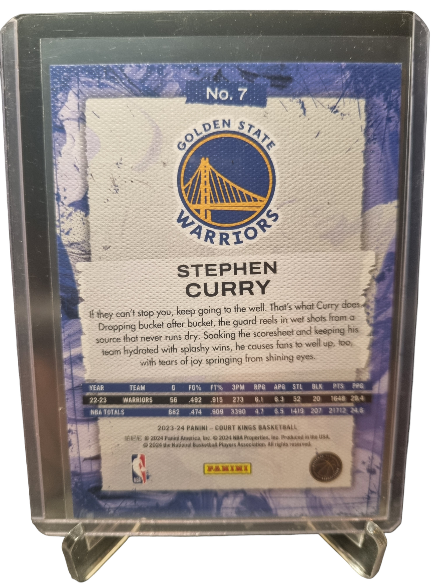 2023-24 Panini Court Kings #7 Stephen Curry