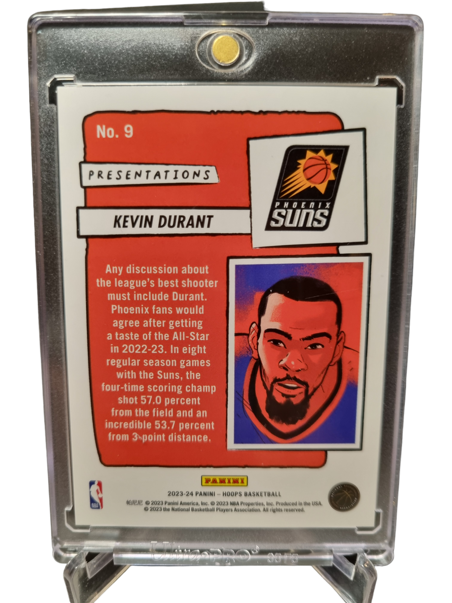 2023-24 Panini Hoops #9 Kevin Durant Presentations