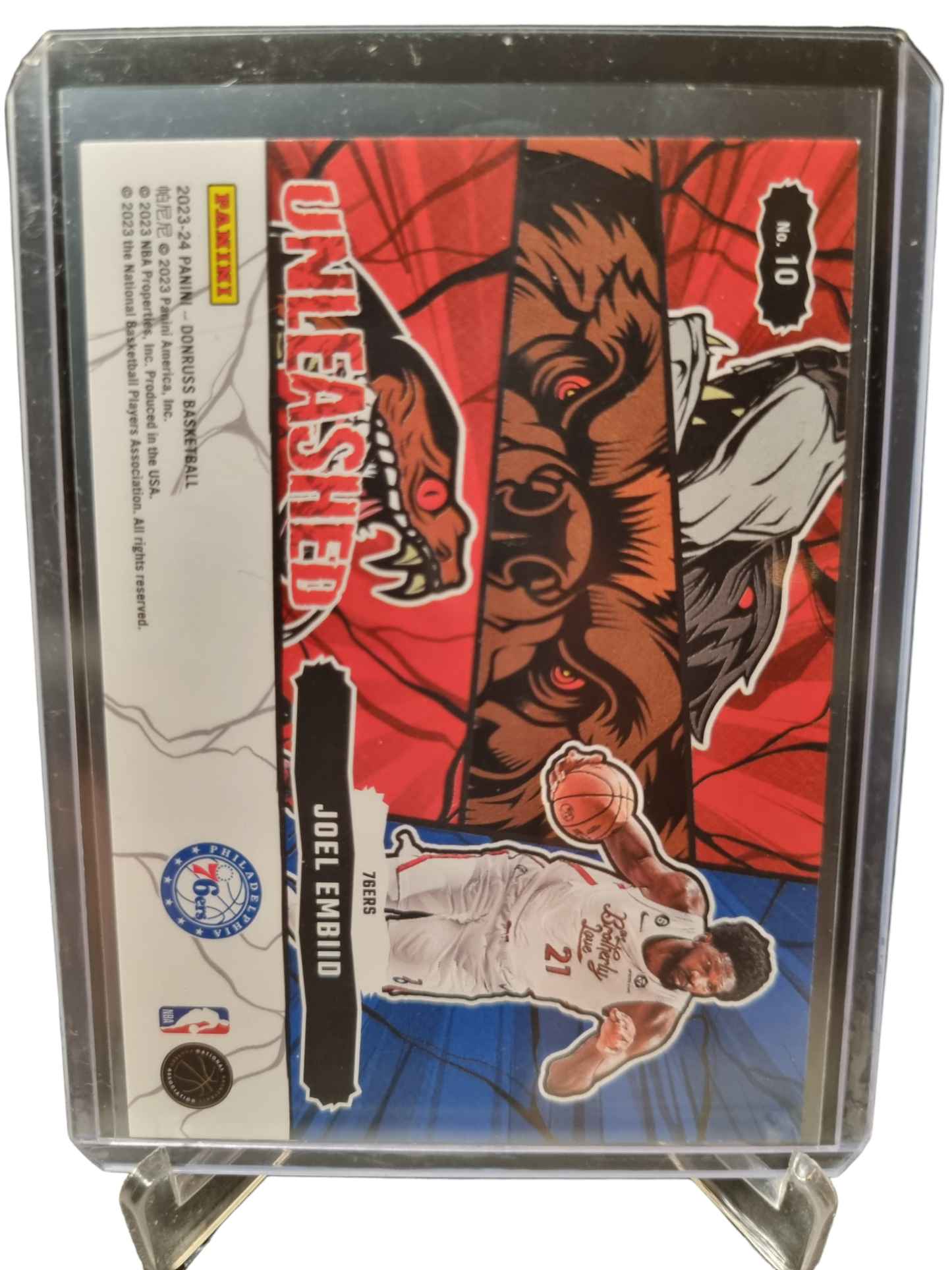 2023-24 Panini Donruss #10 Joel Embiid Unleashed