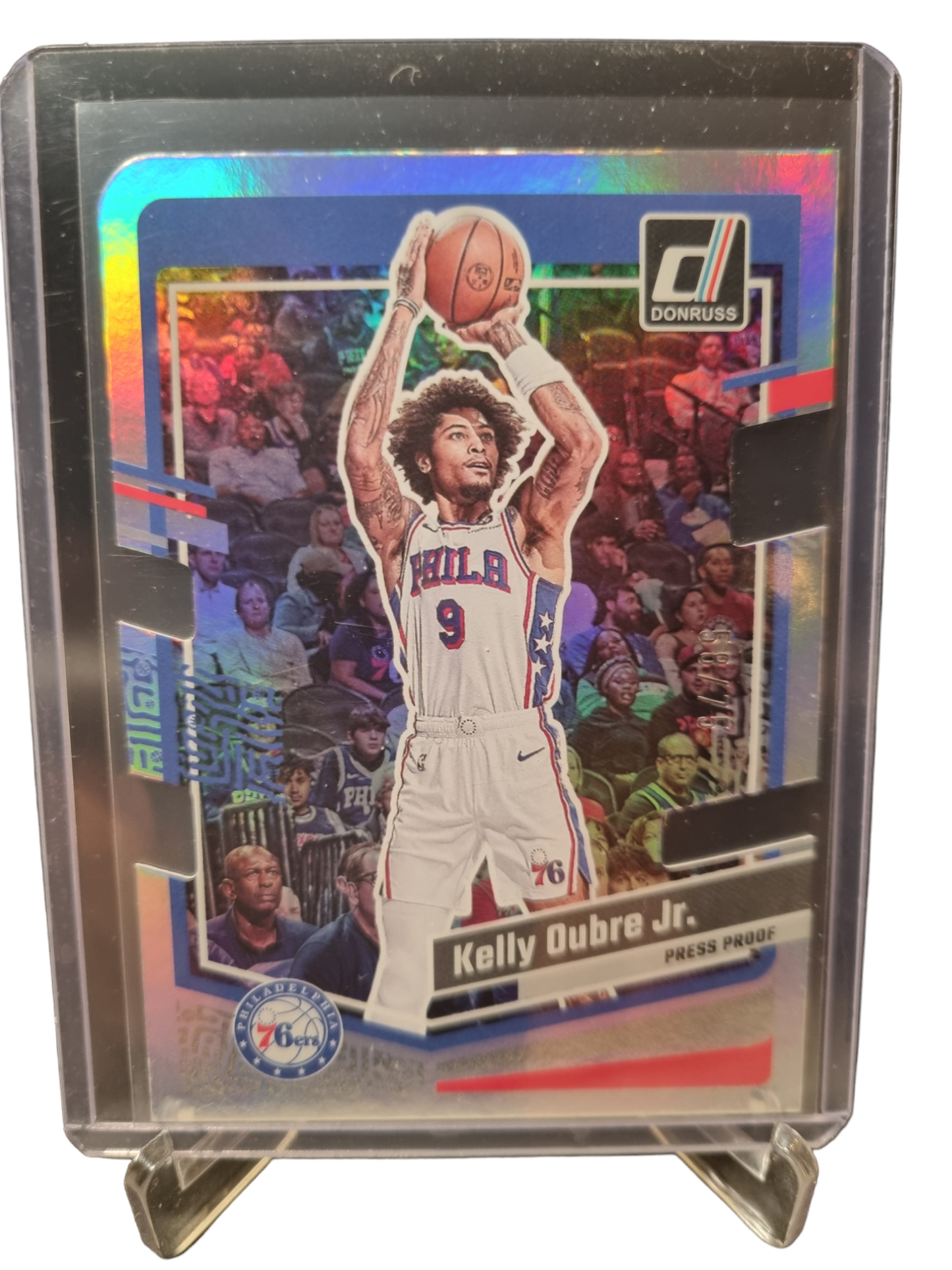 2023-24 Panini Donruss #198 Kelly Oubre JR Silver Holo Die Cut 58/75