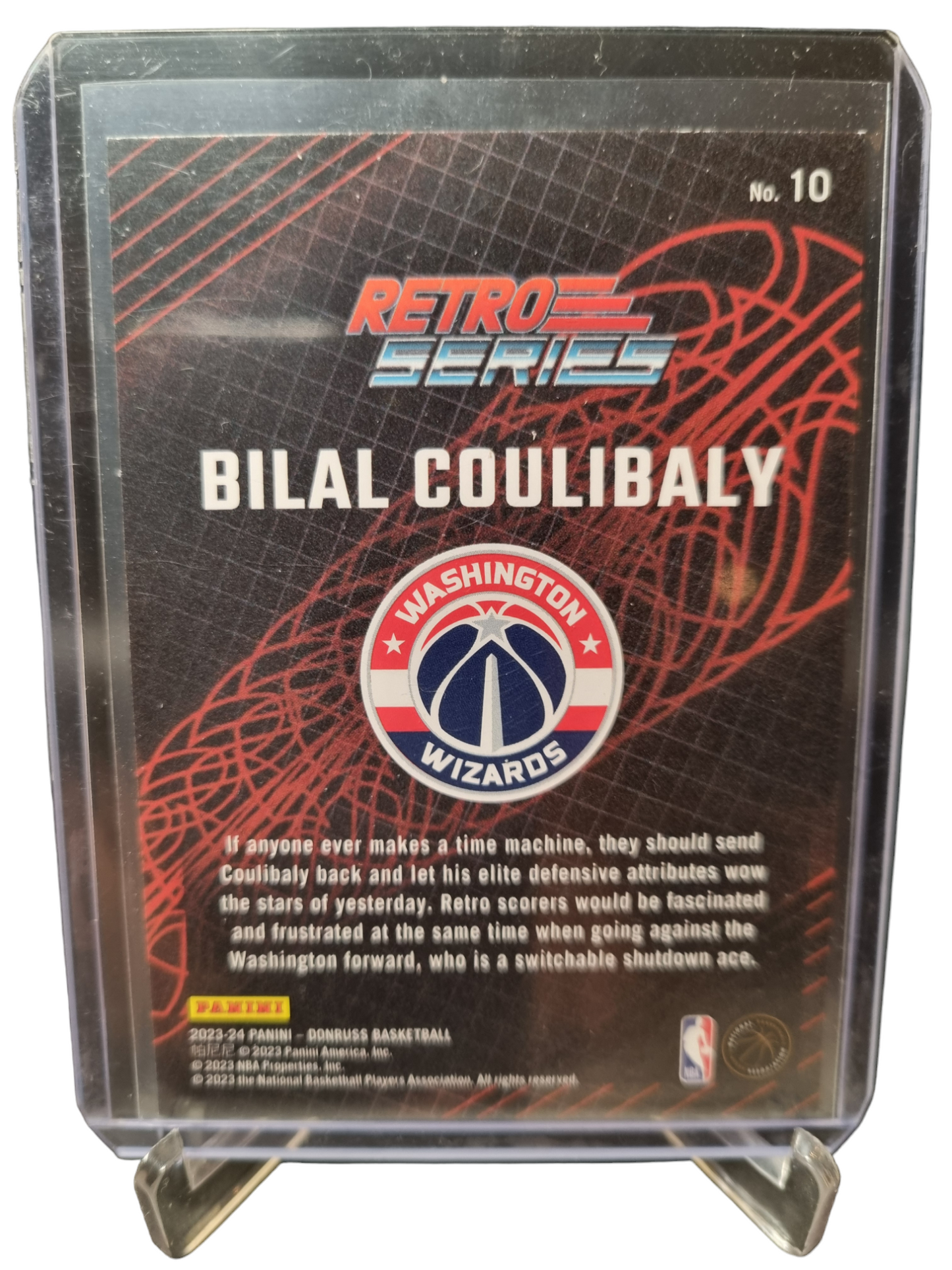 2023-24 Donruss #10 Bilal Coulibaly Rookie Card Retro Series Gold Press Proof