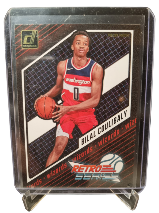 2023-24 Donruss #10 Bilal Coulibaly Rookie Card Retro Series Gold Press Proof
