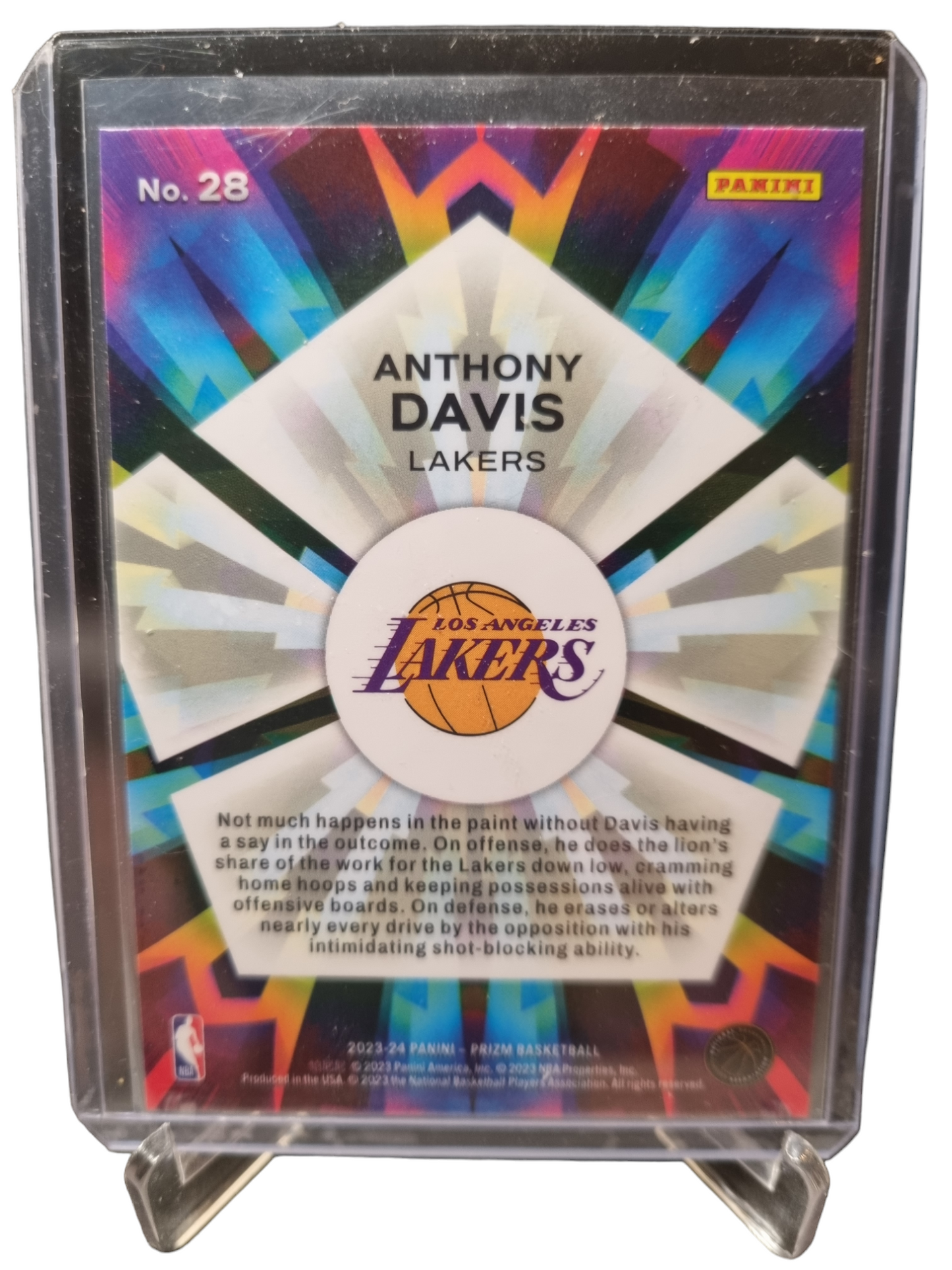 2023-24 Panini Prizm #28 Anthony Davis Kaleidoscopic