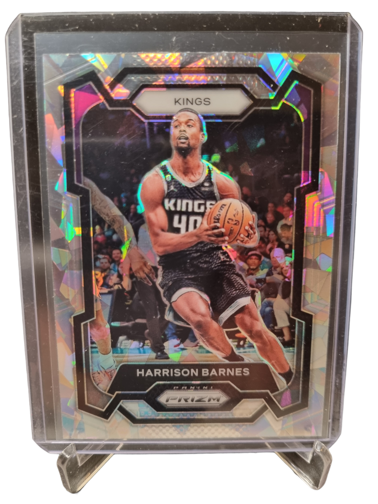 2023-24 Panini Prizm #221 Harrison Barnes Silver Cracked Ice Prizm