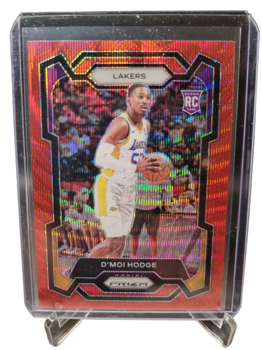 2023-24 Panini Prizm #298 D'Moi Hodge Rookie Card Red Wave Prizm