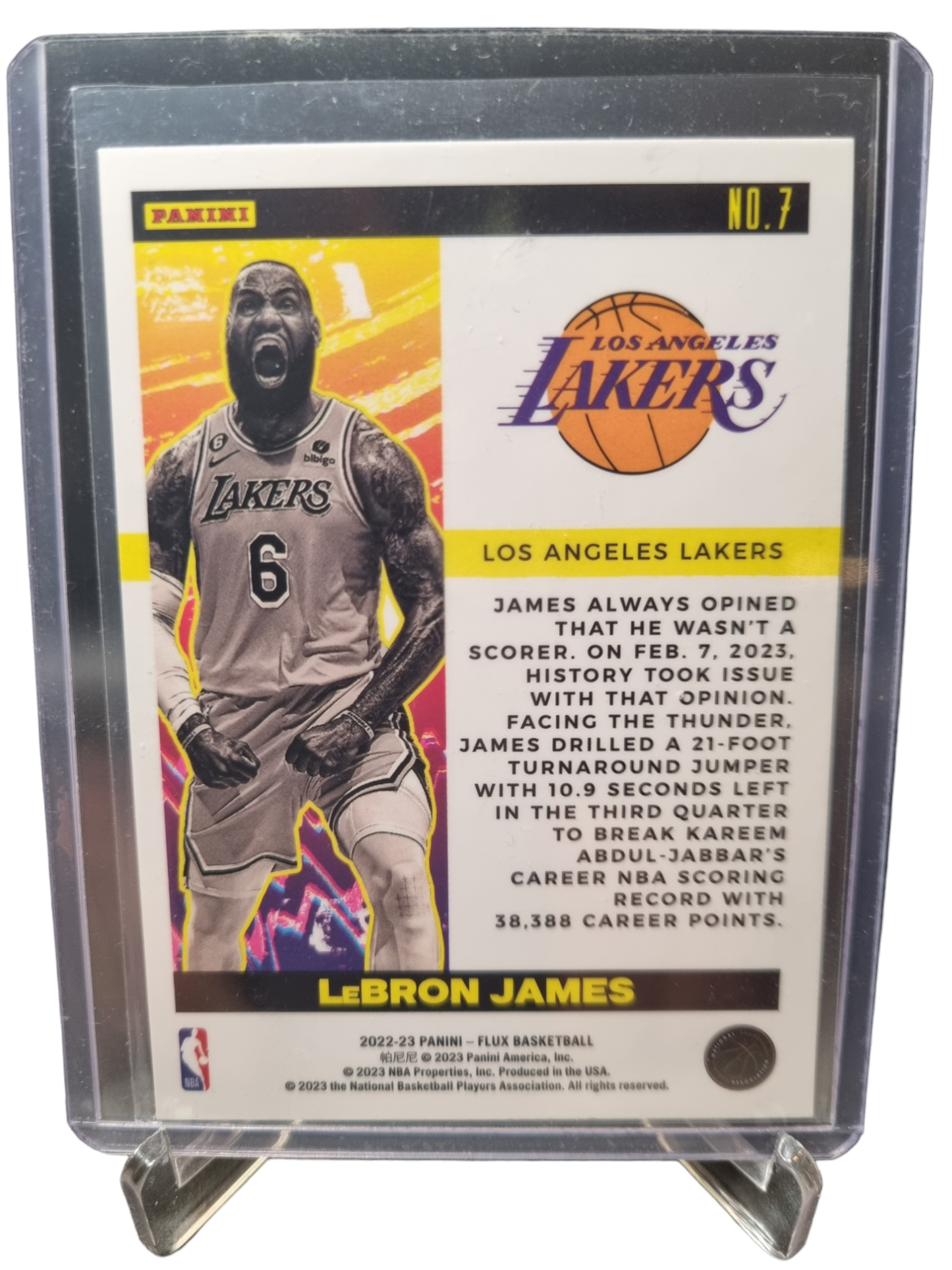 2023-24 Panini Flux #7 Lebron James Triumph