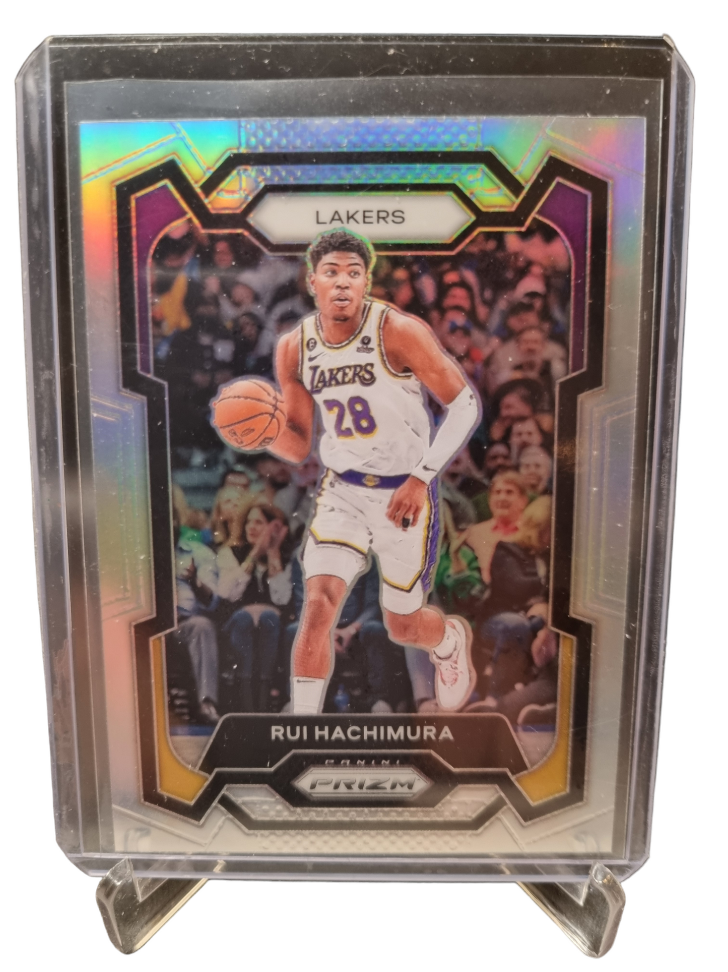 2023-24 Panini Prizm #42 Rui Hachimura Silver Prizm