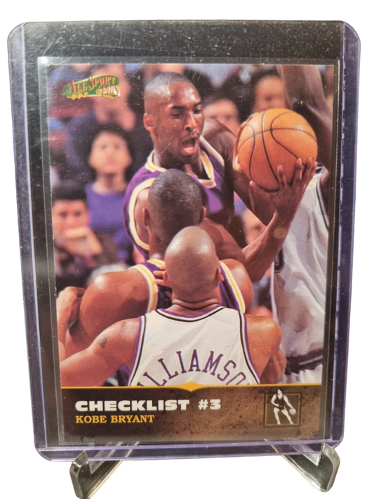 1996 All Sports Plus #3 Kobe Bryant Rookie Card Checklist