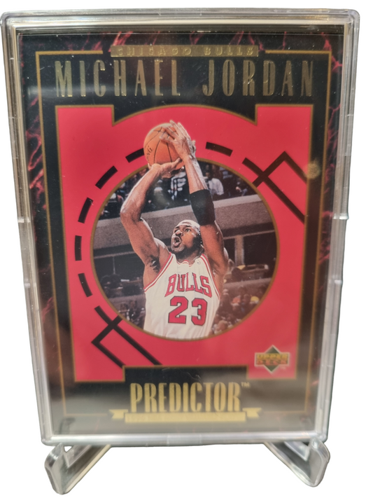 1995 Upper Deck #R1 Michael Jordan Predictor Gold Foil 1996 MVP Encased