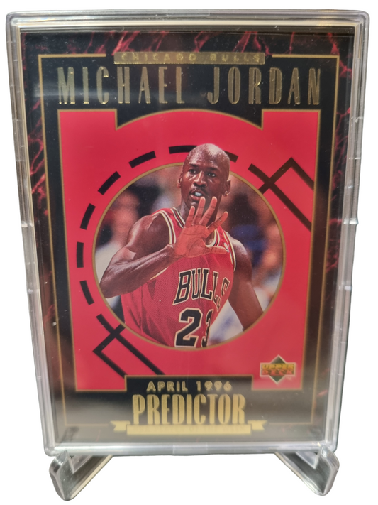 1995 Upper Deck #H5 Michael Jordan Predictor Gold Foil Player Of The Week Encased