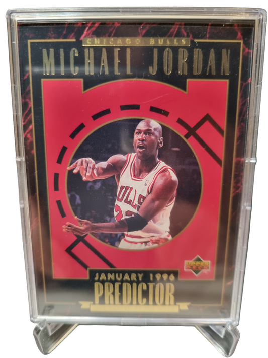 1995 Upper Deck #H2 Michael Jordan Predictor Gold Foil Player Of The Week Encased