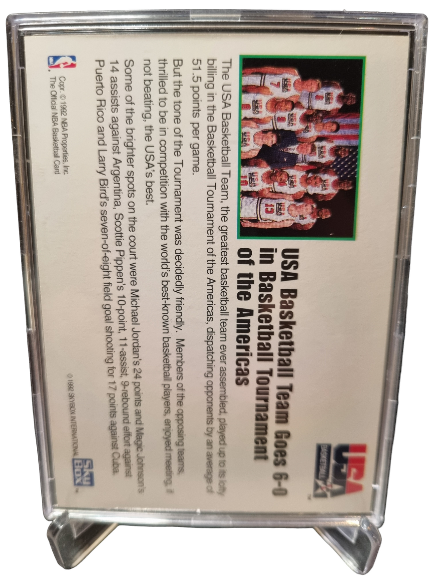 1992 Hoops #USA Basketball Michael Jordan USA Basketball Team Gold Card Encased