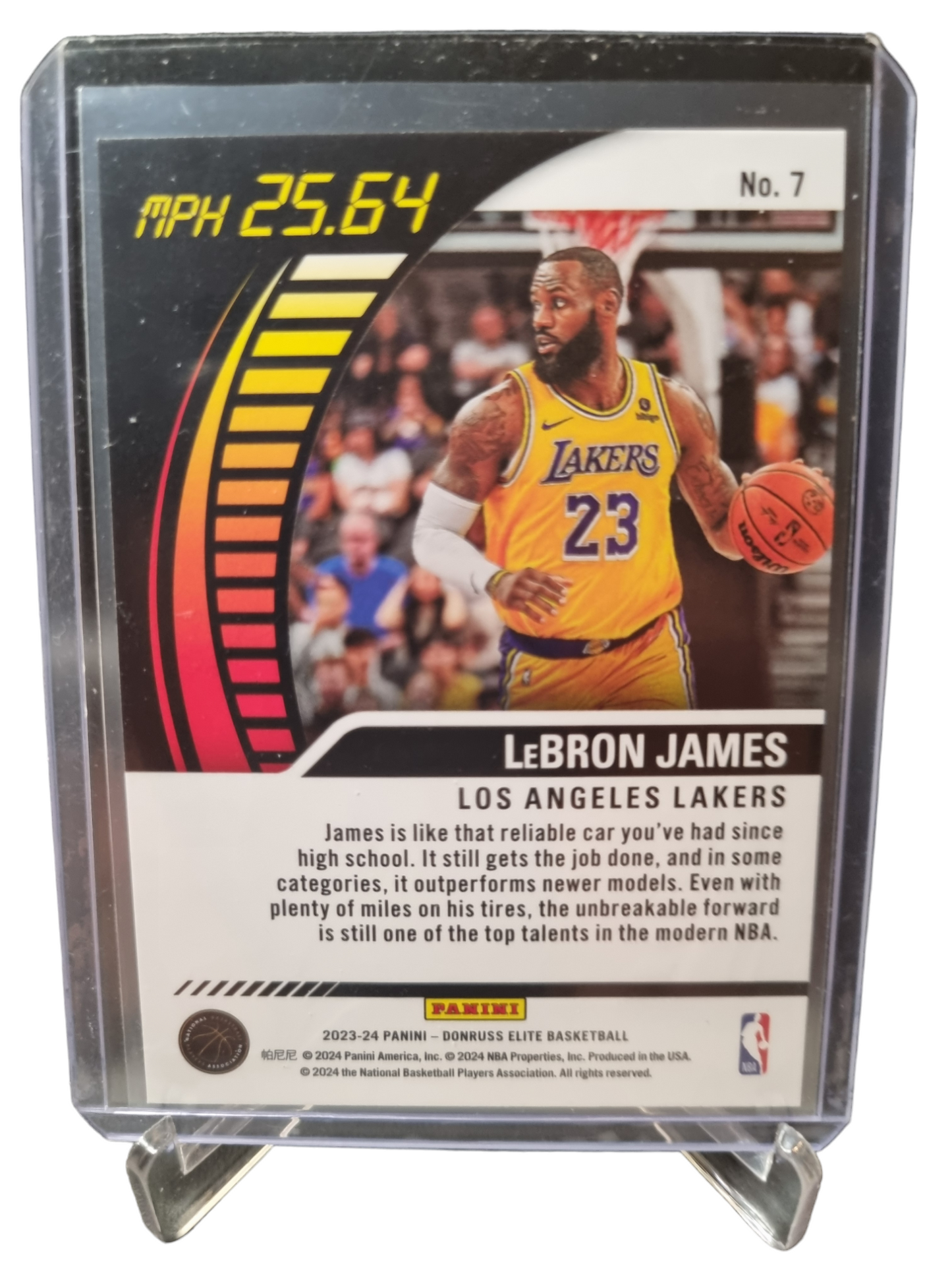 2023-24 Panini Donruss Elite #7 Lebron James Full Throttle