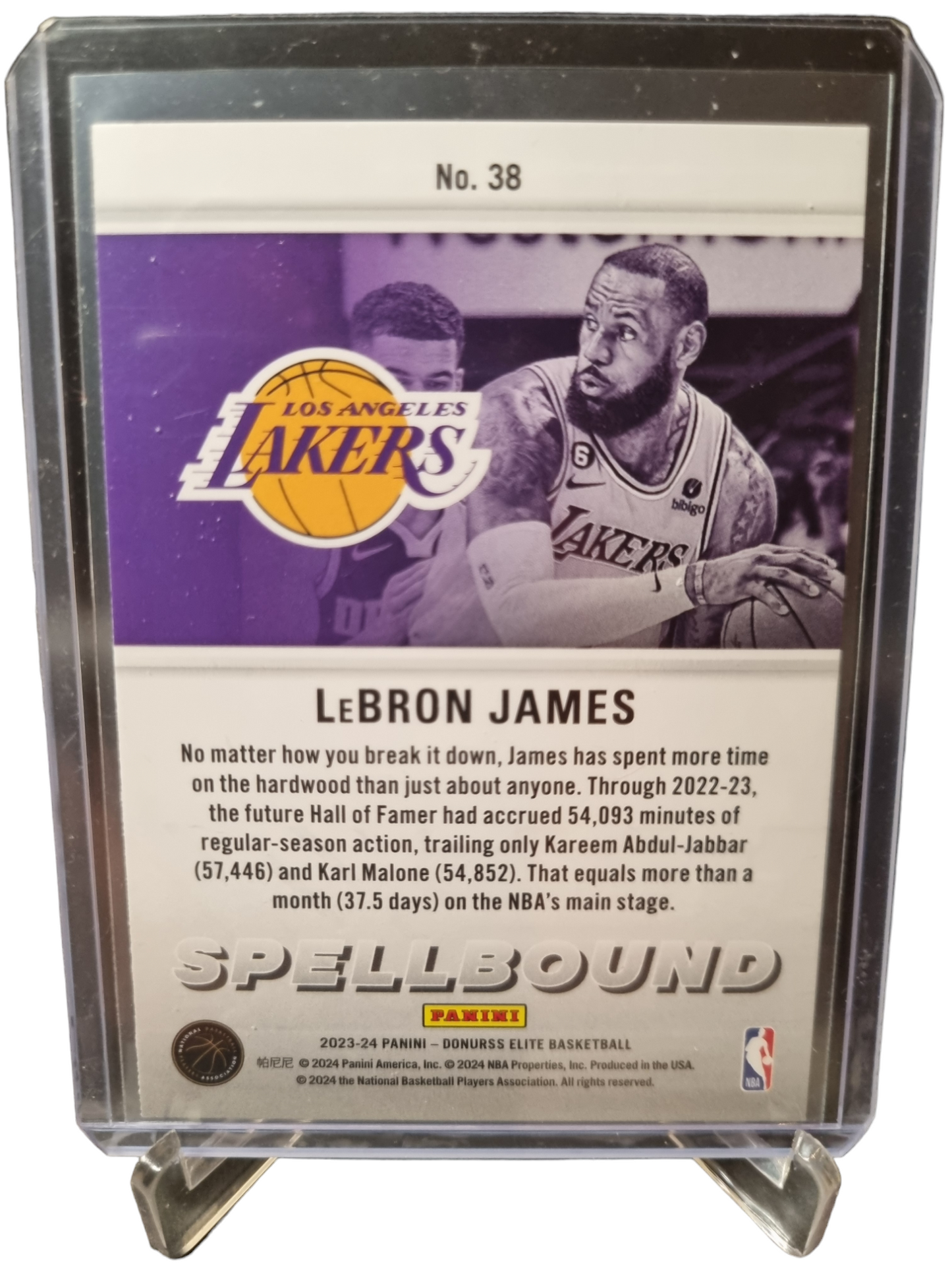 2023-24 Panini Donruss Elite #38 Lebron James Spellbound M