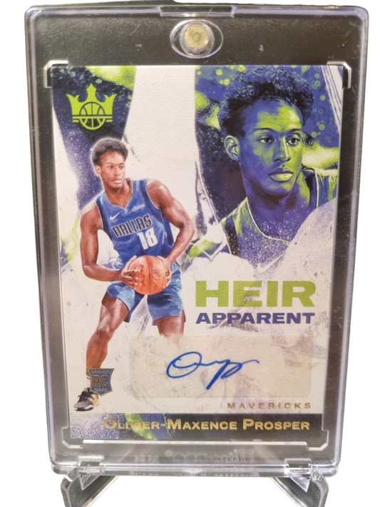 2023-24 Panini Court Kings #HA-OMP Oliver-Maxence Prosper Rookie Card Heir Apparent Autograph 008/125