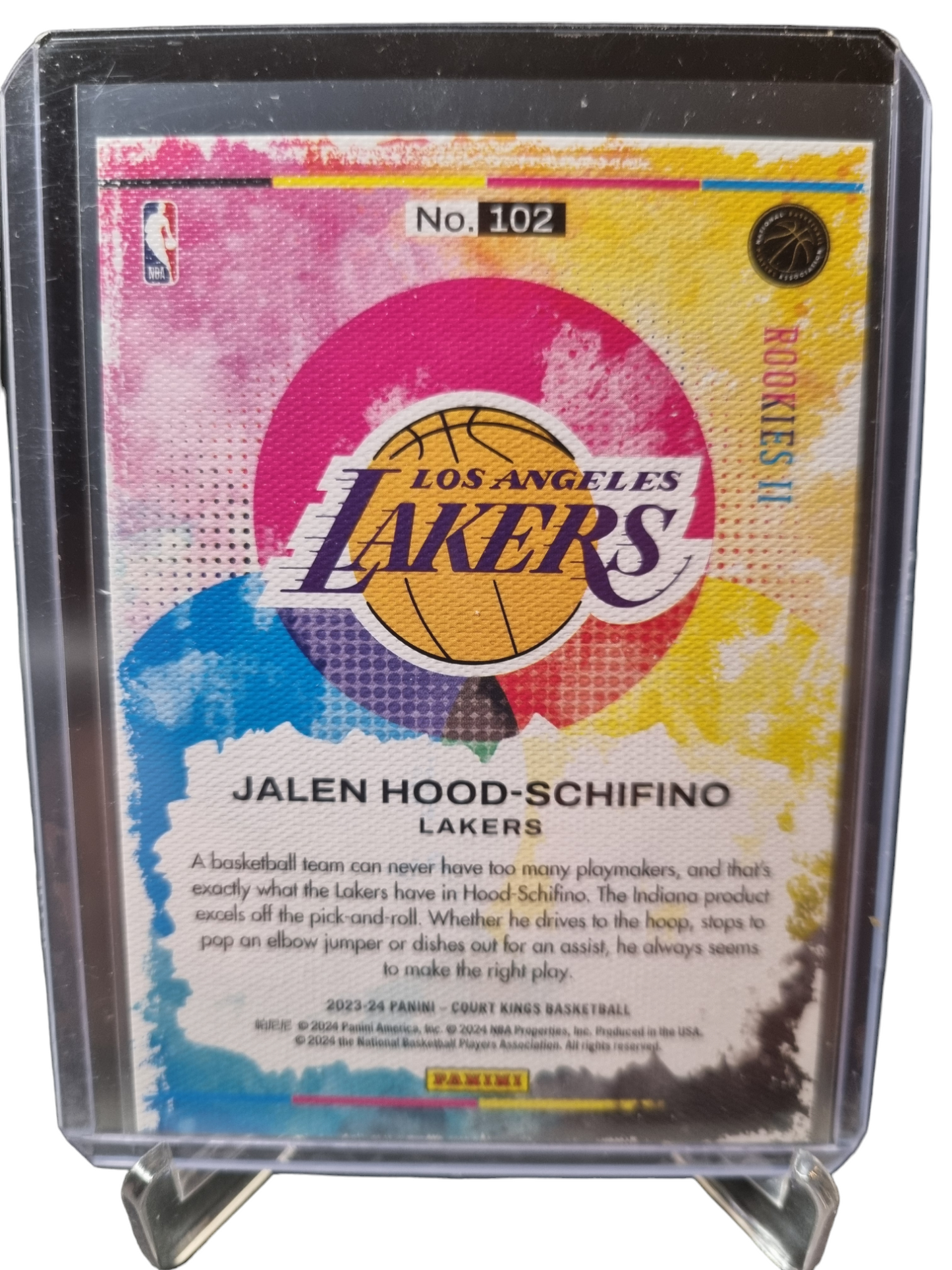 2023-24 Panini Court Kings #102 Jalen Hood-Schifino Rookie Card Rookies II