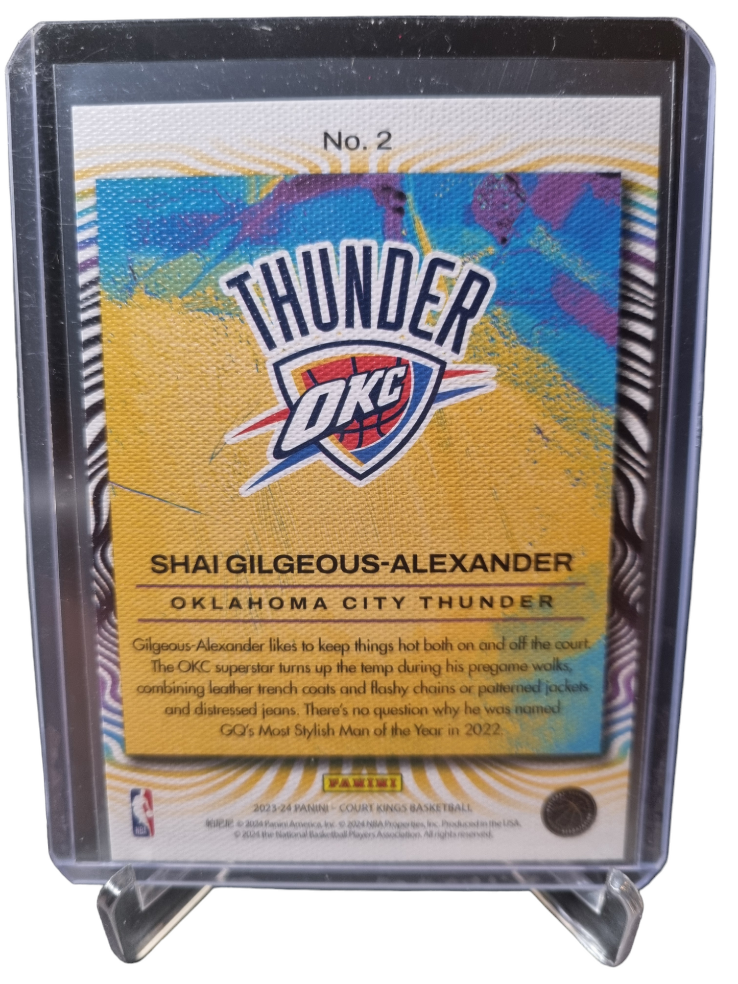 2023-24 Panini Court Kings #2 Shai Gilgeous-Alexander Dressed To Impress