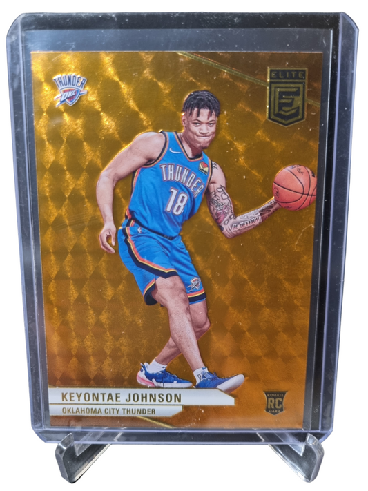 2023-24 Panini Donruss Elite #213 Keyonte Johnson Rookie Card Orange