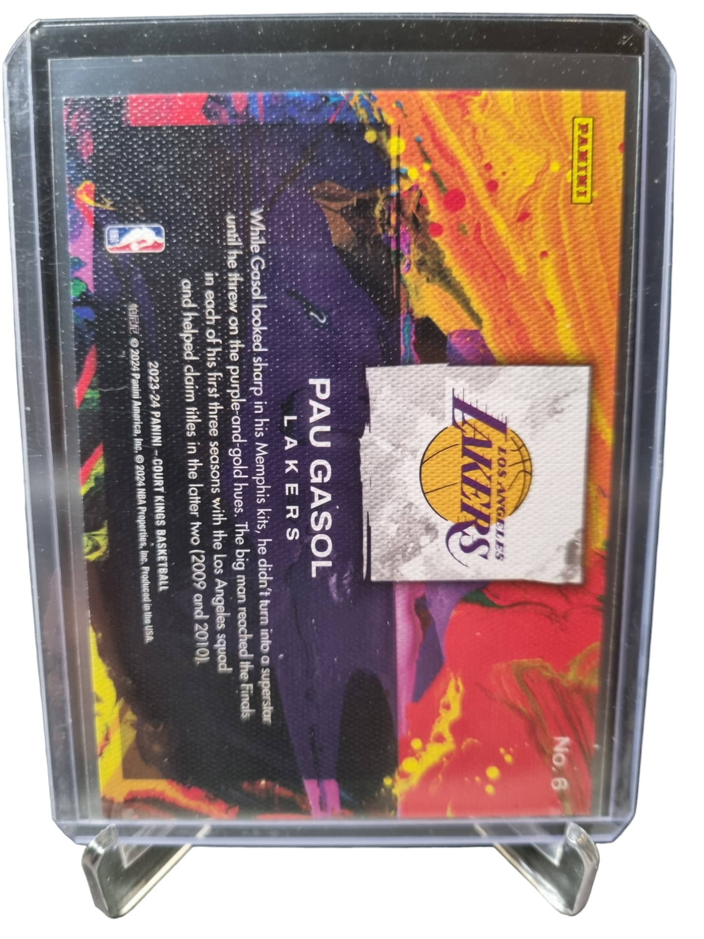 2023-24 Panini Court Kings #6 Pau Gasol Artistry In Motion